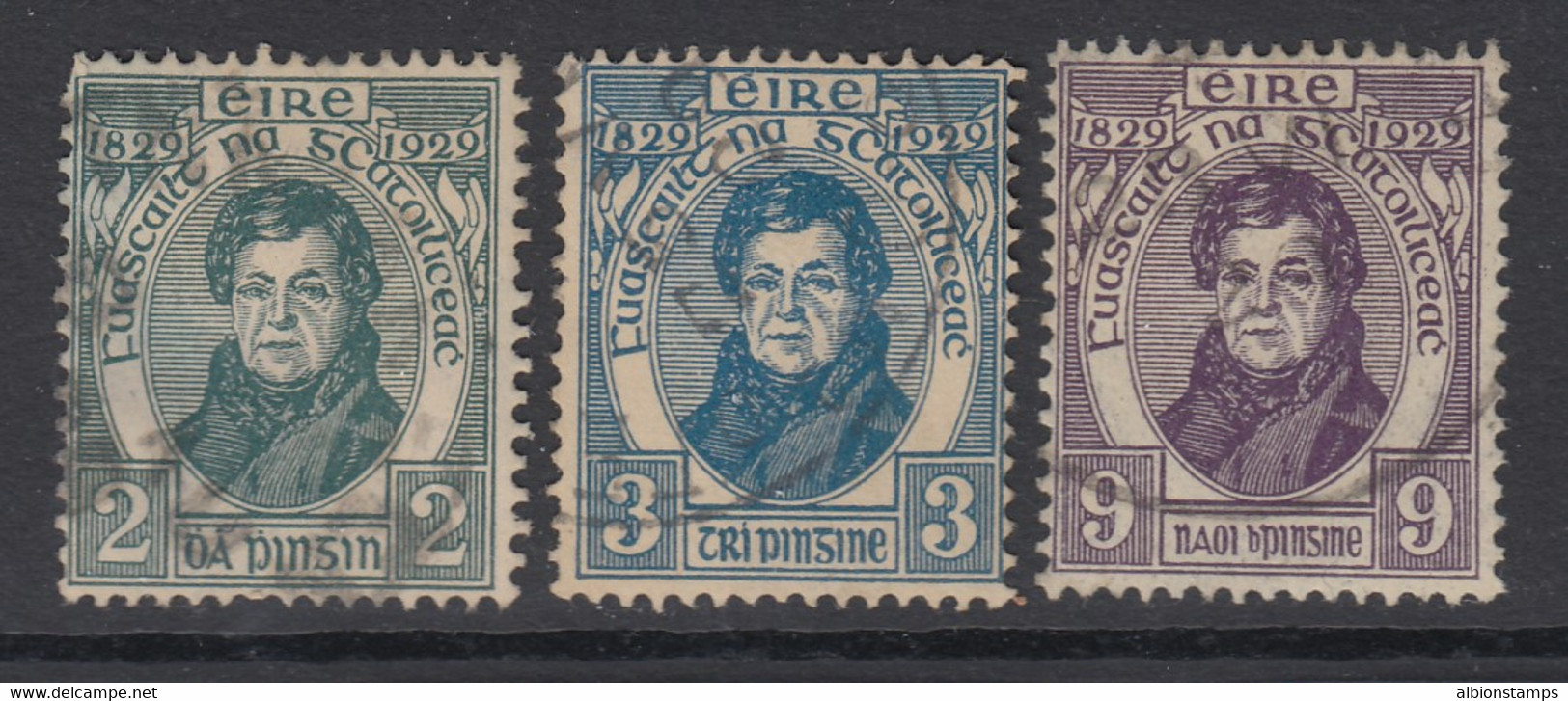 Ireland, Scott 80-82 (SG 89-91), Used - Used Stamps