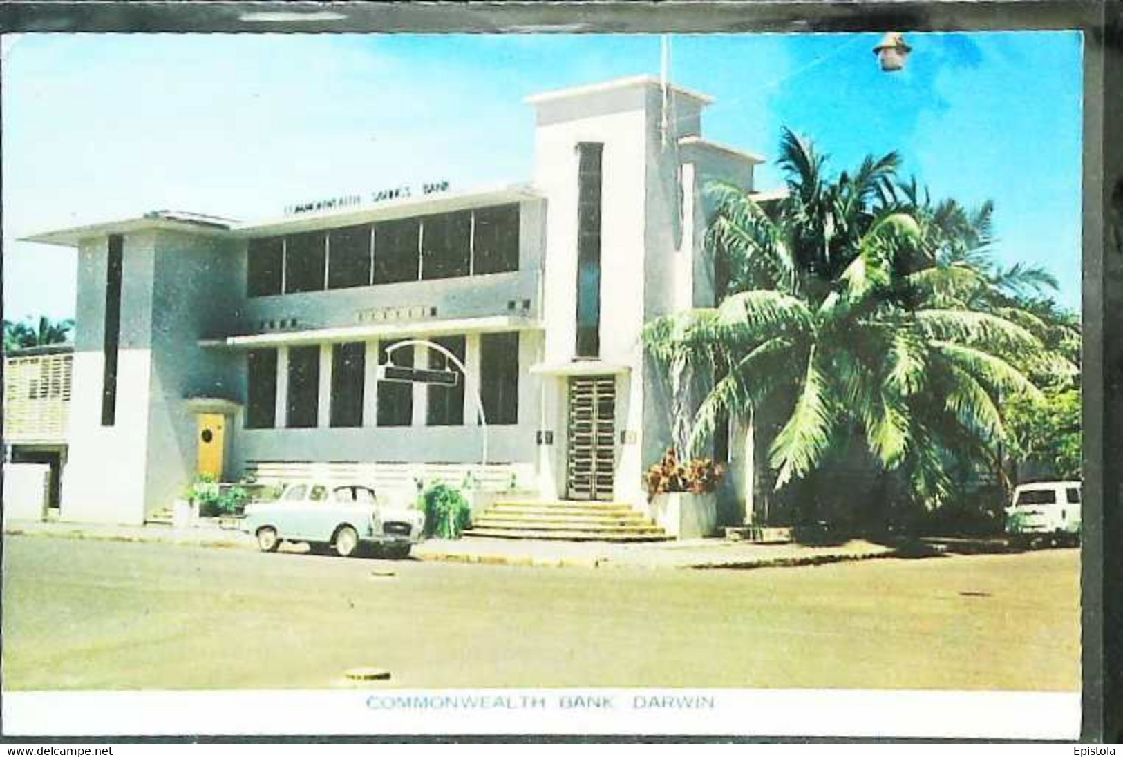 ► Commonwealth Bank And Hotel (Back Side) Darwin -  Provenance Depliant Touristique  1950s  (From Light Flyer Folder) - Darwin