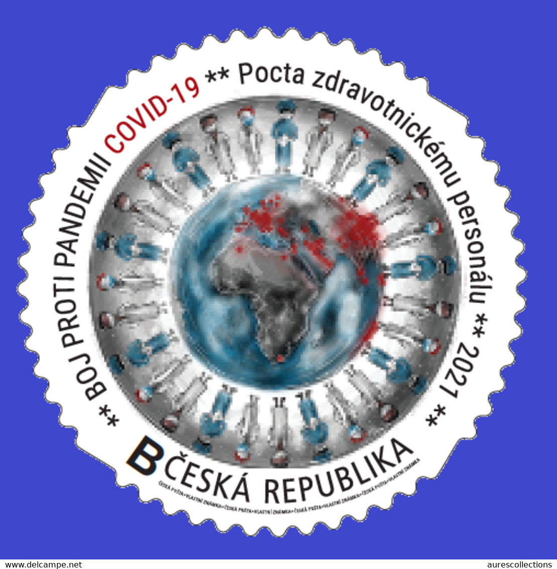 CZECH REPUBLIC TCHEQUE 2021 - STRIP 5v - OWN STAMPS - JOINT ISSUE - COVID-19 PANDEMIC PANDEMIE CORONA CORONAVIRUS - MNH - Emisiones Comunes
