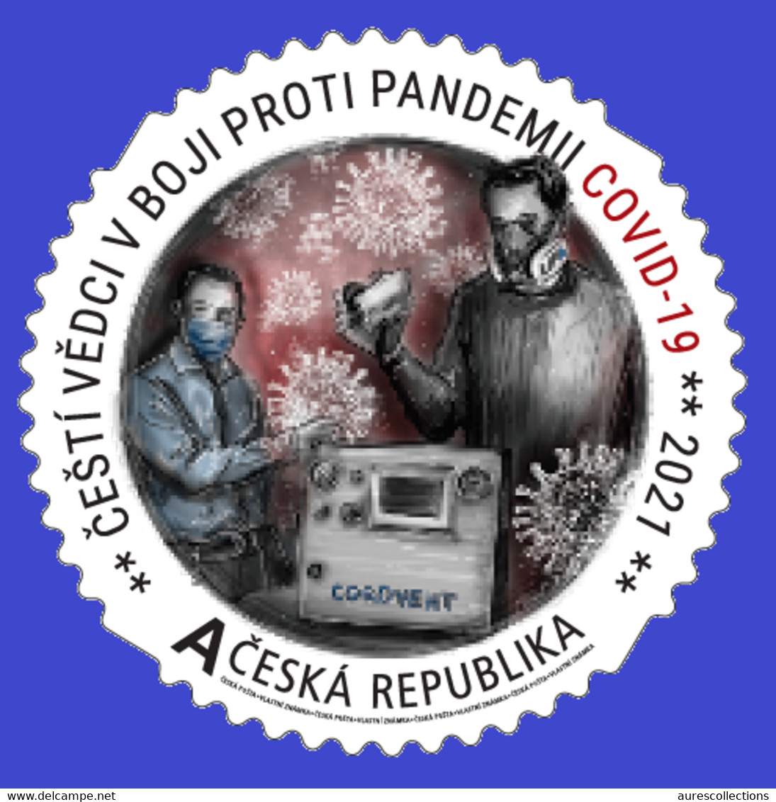 CZECH REPUBLIC TCHEQUE 2021 - STRIP 5v - OWN STAMPS - JOINT ISSUE - COVID-19 PANDEMIC PANDEMIE CORONA CORONAVIRUS - MNH - Emisiones Comunes