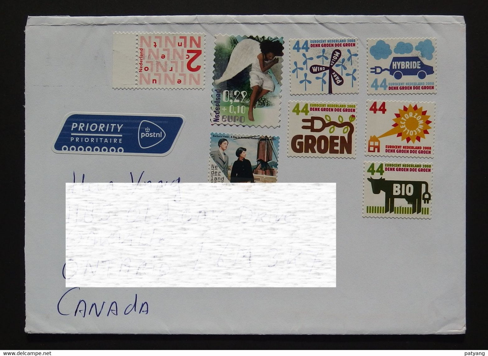 2019 Netherlands To Canada Cover - Storia Postale