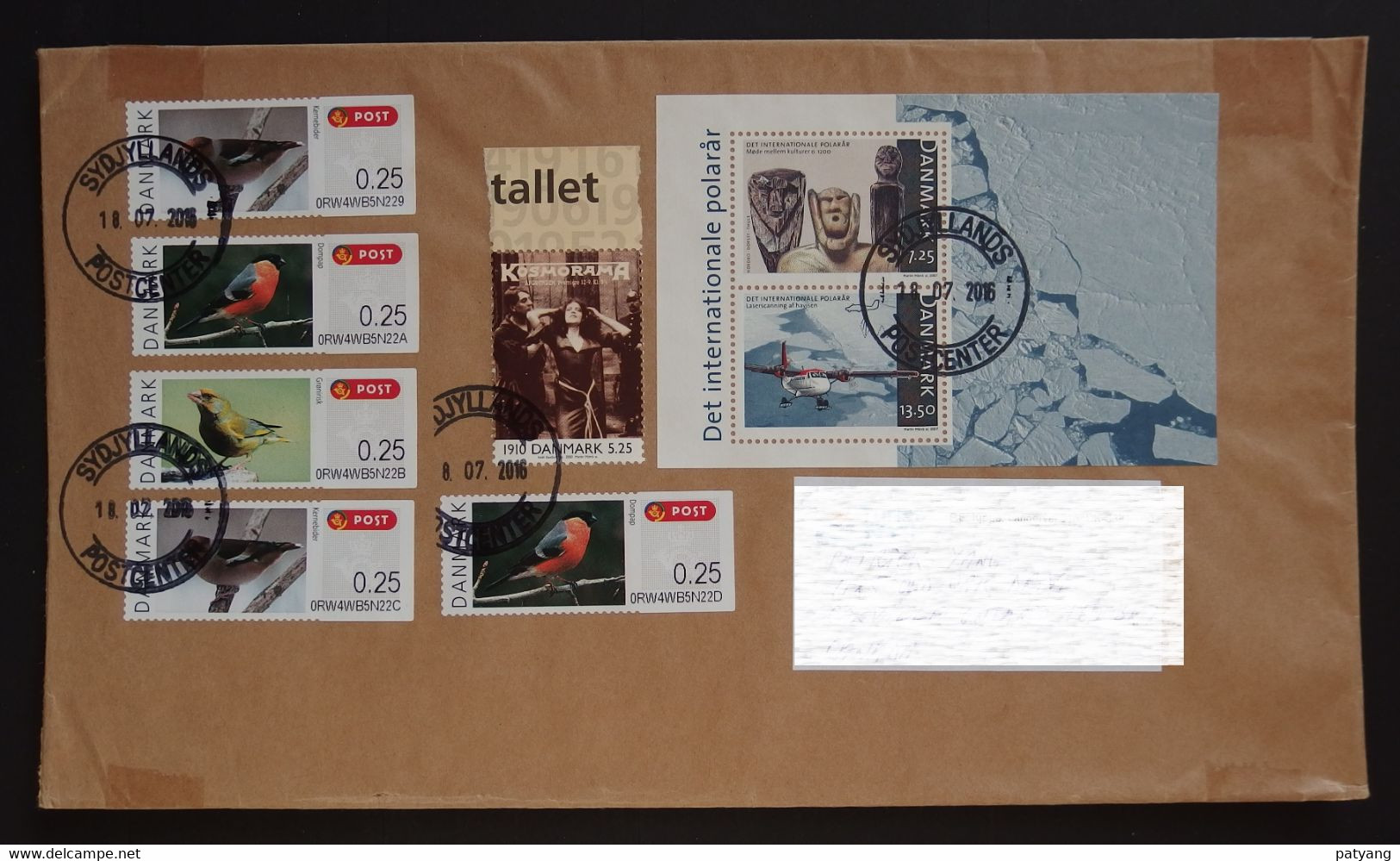 2016 Denmark To Canada Cover (MS + ATMs) - Lettere