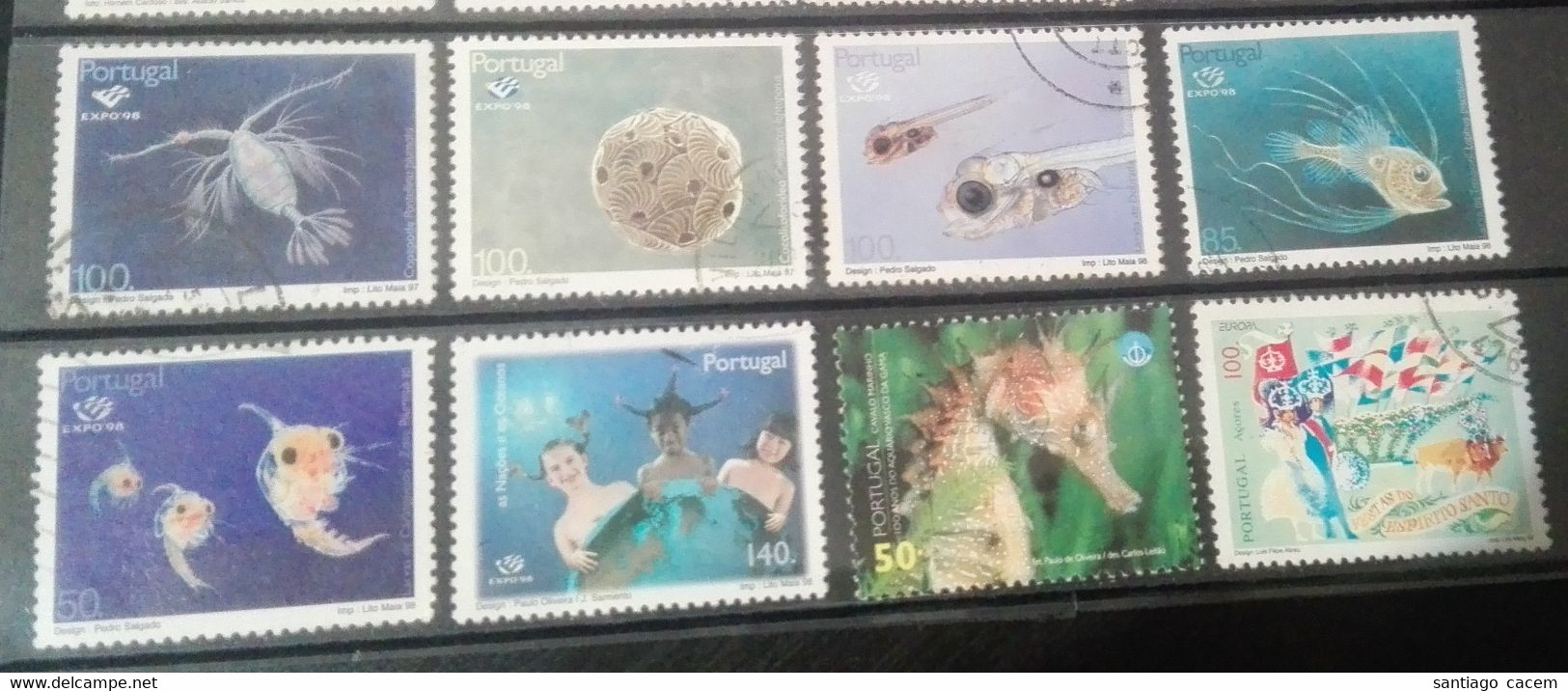 Portugal - 8 Selos Usados, Década 90 (Fauna, Animal, Europa-CEPT) - Used Stamps