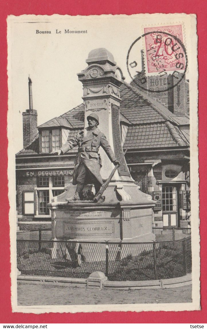 Boussu - Le Monument ... Jolie Oblitération  -1953 ( Voir Verso ) - Boussu