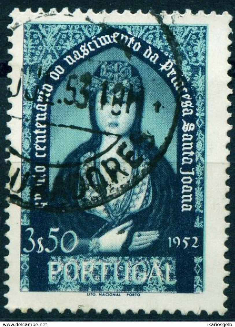 Portugal 1952 Michel-# 814 " 2.50 Esc Grün Pr.Johanna Satz-Spitzenwert " Mi ~7 € - Other & Unclassified