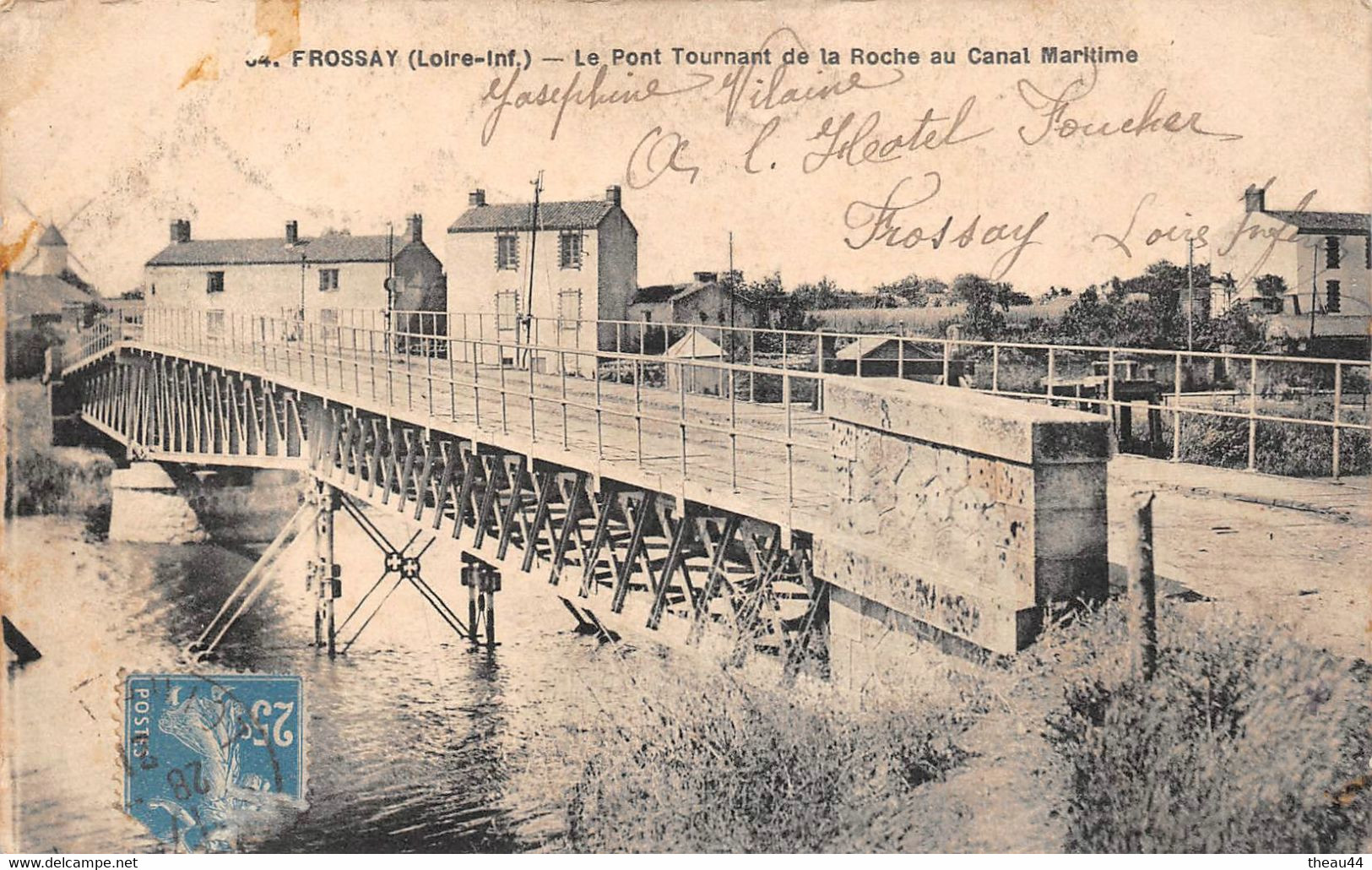 ¤¤   -   FROSSAY   -  Le Pont Tournant De La Roche Au Canal Maritime      -   ¤¤ - Frossay