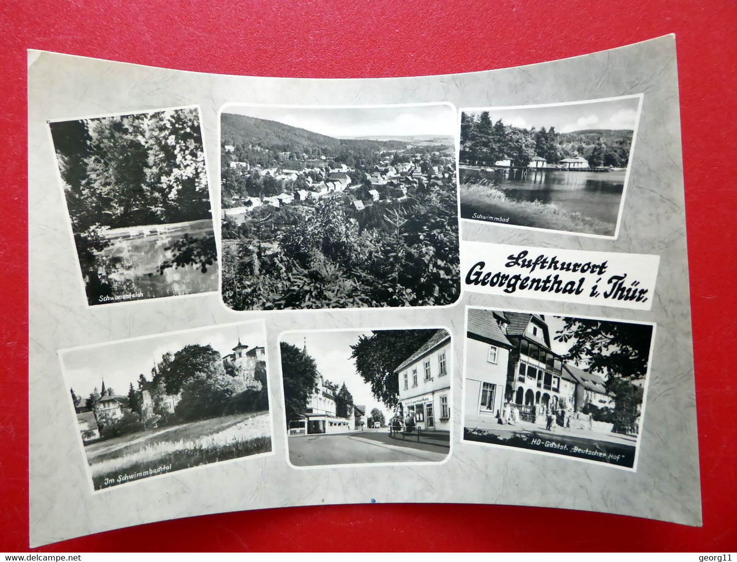 Georgenthal - 1965 - HO Gaststätte Deutscher Hof - Echt Foto - Thüringer Wald - Thüringen - Georgenthal