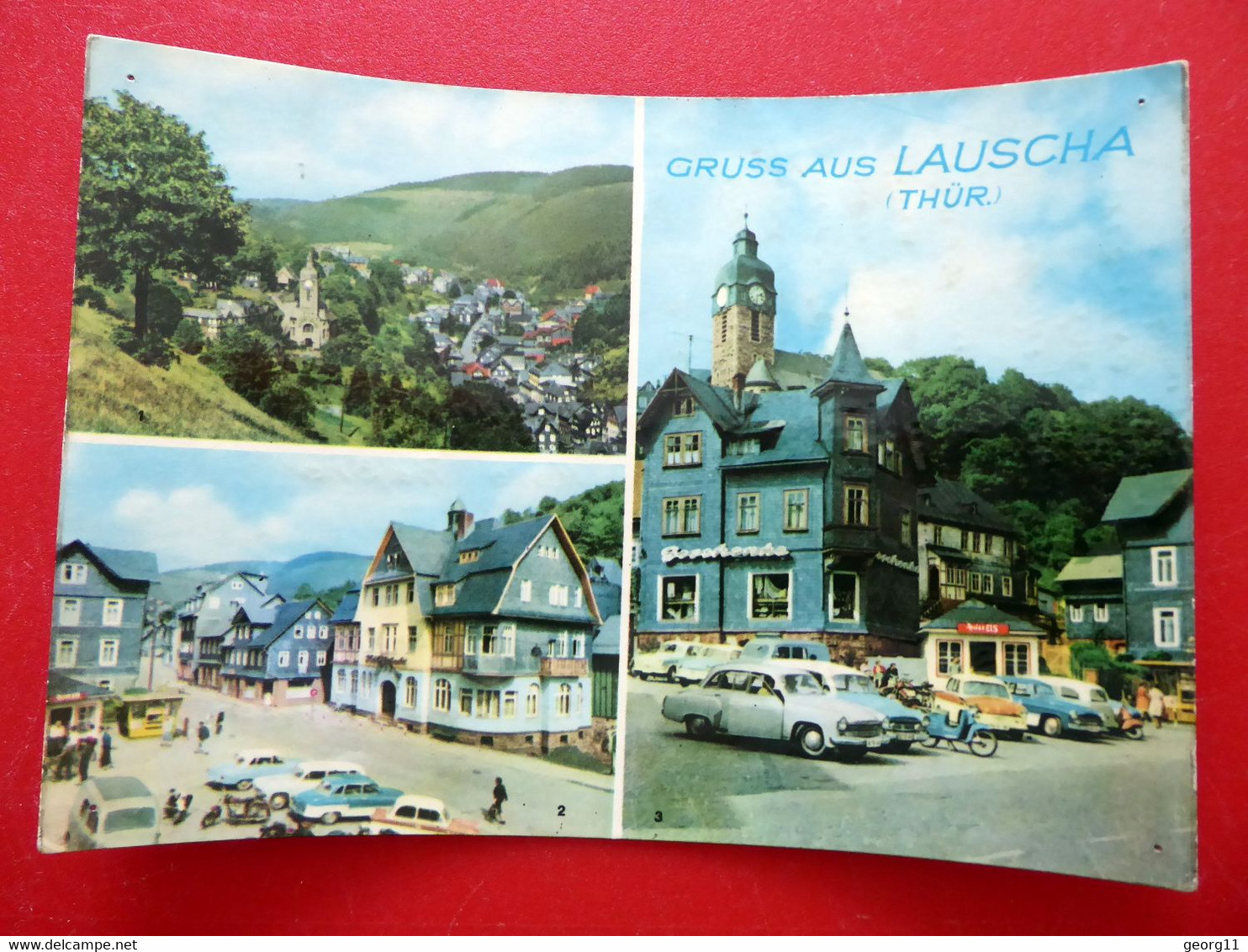 Lauscha - 1968 - Sonneberg - Alte Autos - Thüringer Wald - Thüringen - Lauscha