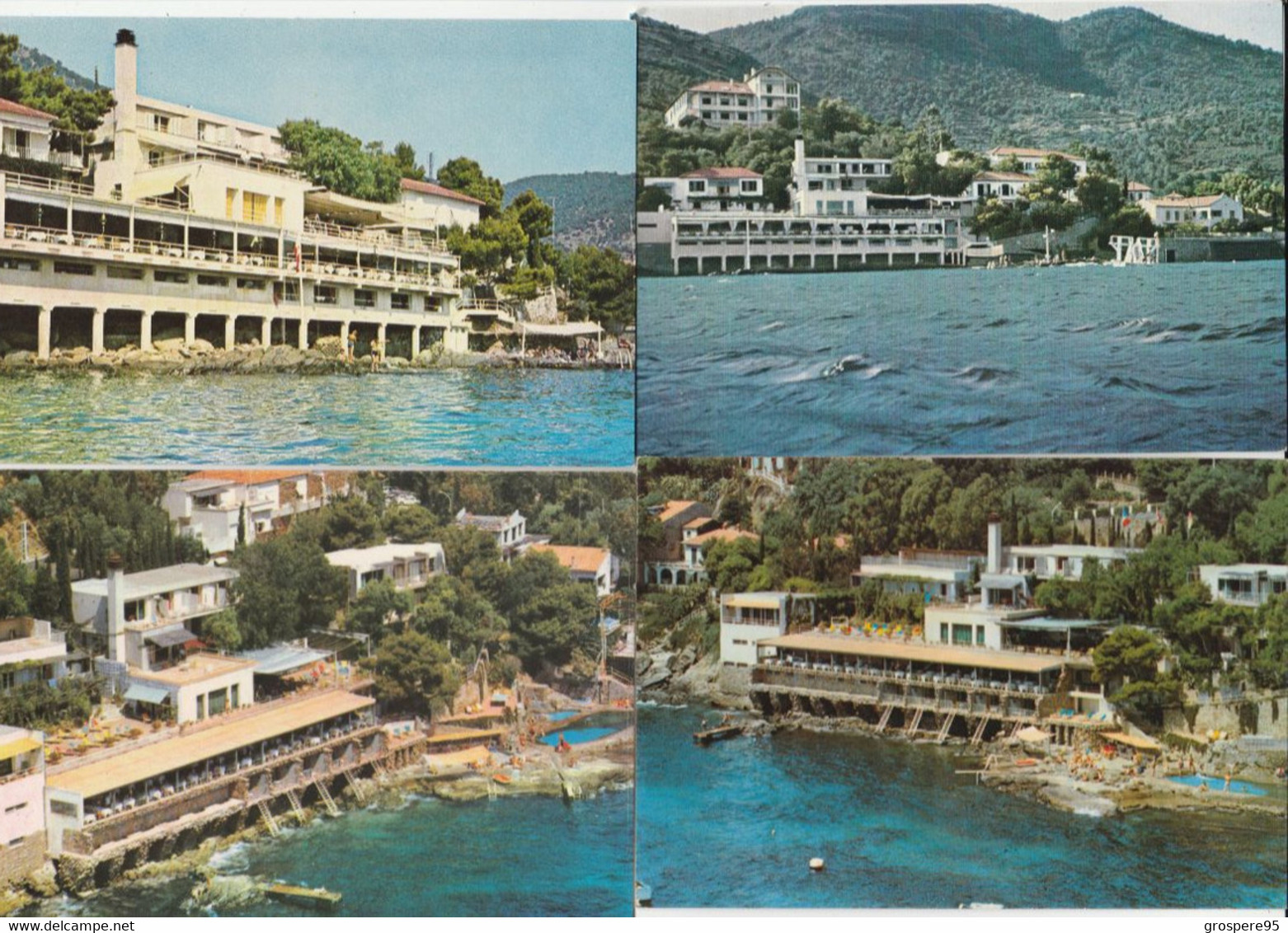 AIGUEBELLE LE LAVANDOU HOTEL LES ROCHES FLEURIES LOT 9 CARTES - Le Lavandou