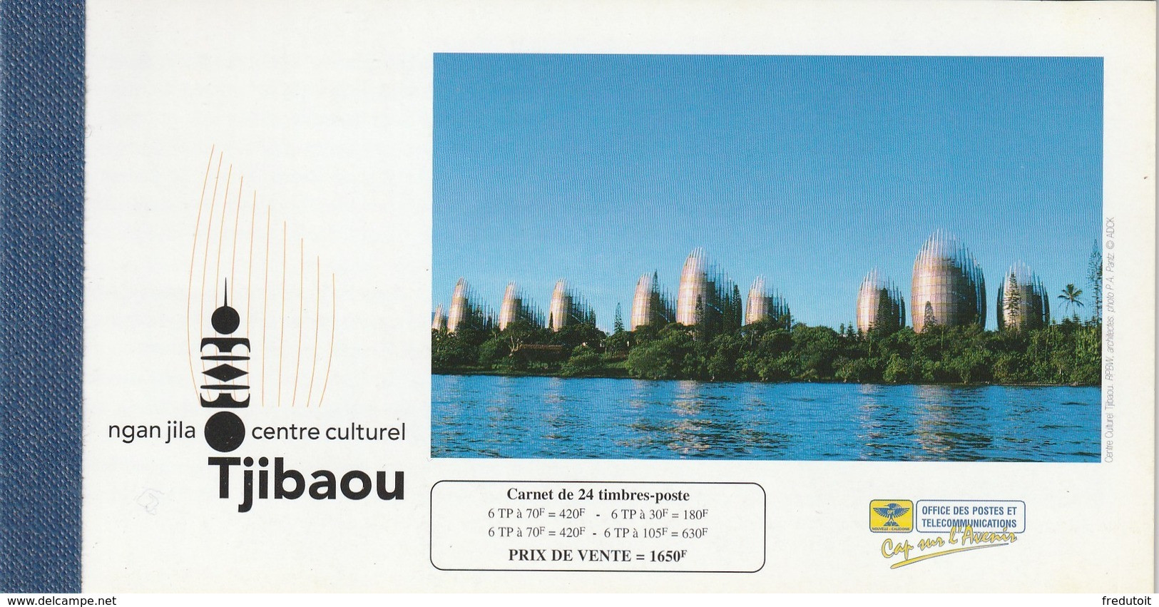 NOUVELLE CALEDONIE - CARNET N° C757 ** (1998) Le Centre Culturel Tjibaou - Booklets