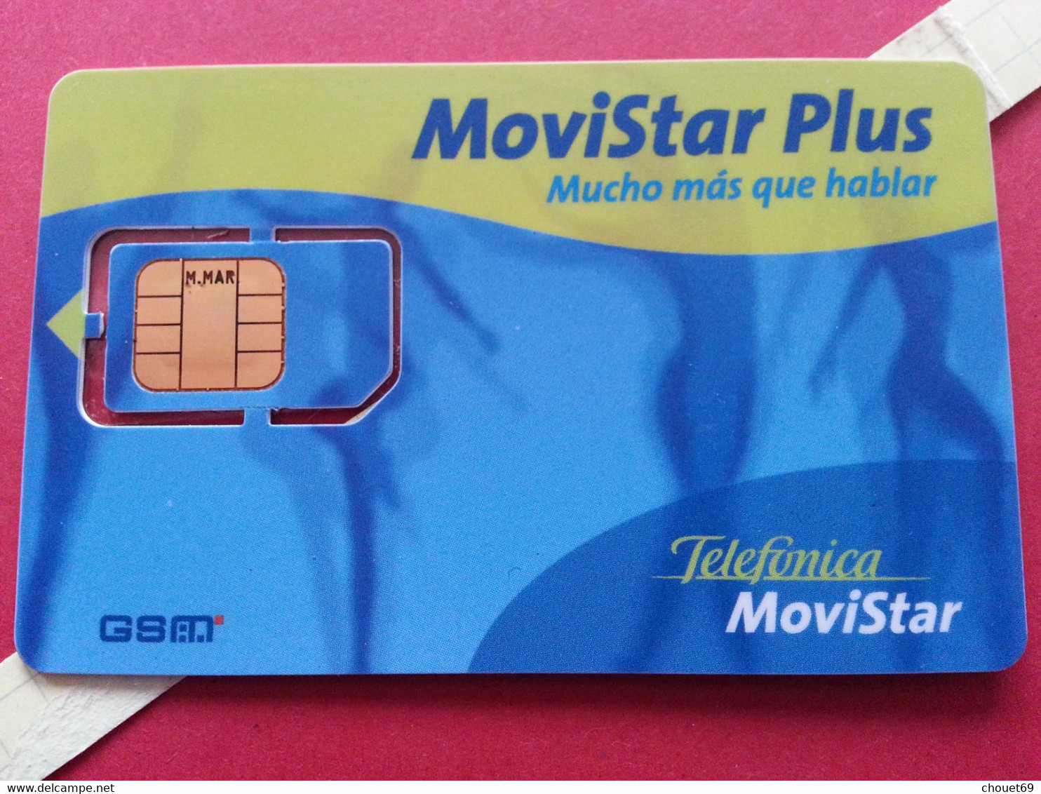 SPAIN SIM GSM Telefonica Movistar Plus M MAR - With Numbers USIM RARE Used (BH1219b5 - Telefonica