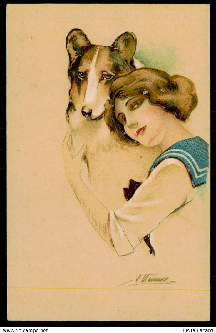 FRANCE - ILLUSTRATEURS  - « Suzanne Meunier» - Les Chiens De Ces Dames.( Ed. L.E. Paris,Serie Nº 58 - 2) Carte Postale - Meunier, S.