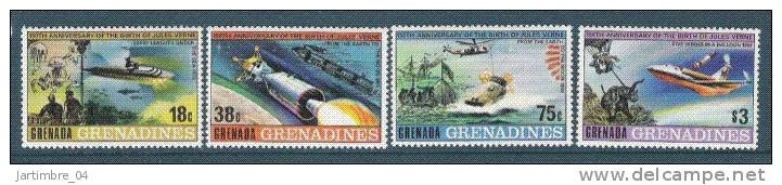 1979 GRENADE-Grenadines 289-92**  Série Complète Jules Verne - Grenada (1974-...)