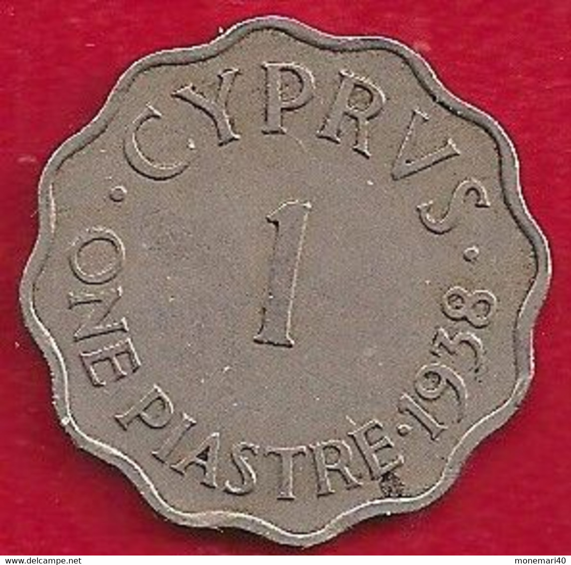 CHYPRE 1 PIASTRE - 1938 - Cipro