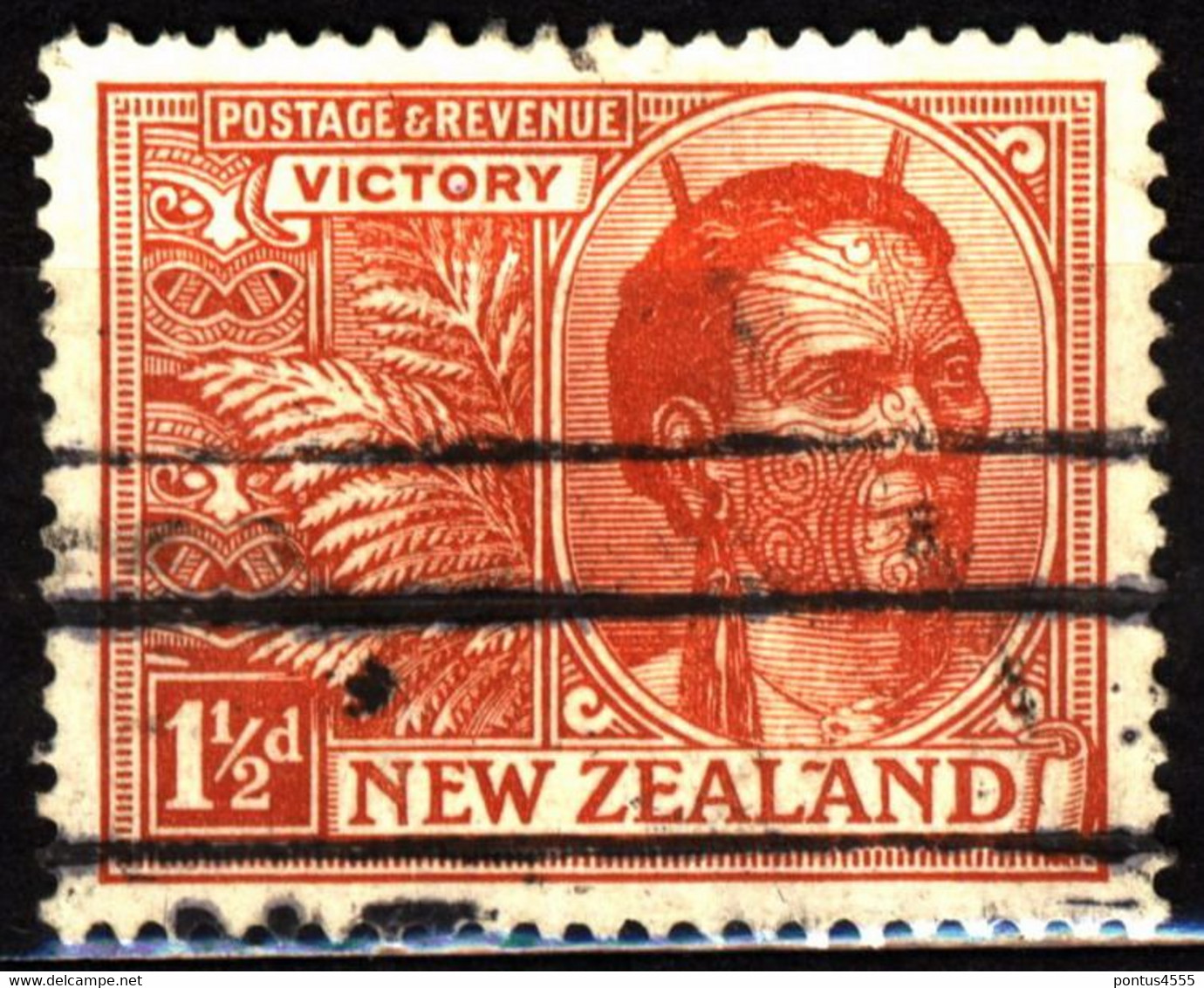 New Zealand 1920 Mi 157 Maori Chief - Used Stamps