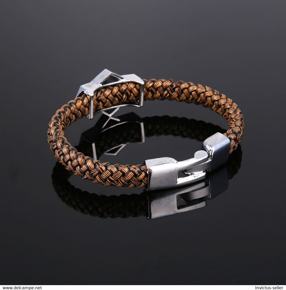 BRACCIALE CREED ASSASSIN'S BRACELET  ARMBAND БРАСЛЕТ PULSERA COLOR SILVER BROWN