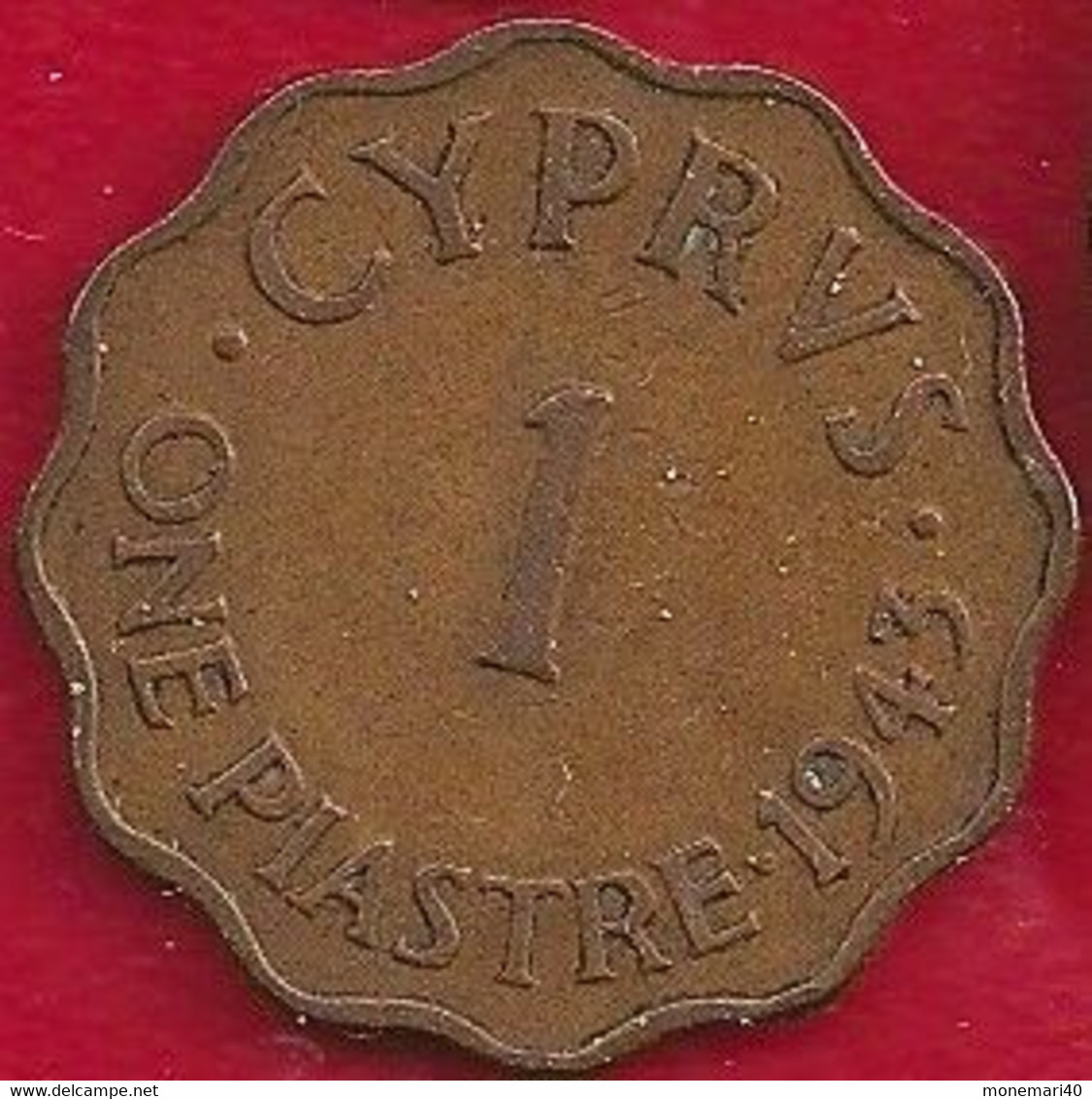 CHYPRE 1 PIASTRE - 1943 - Cyprus