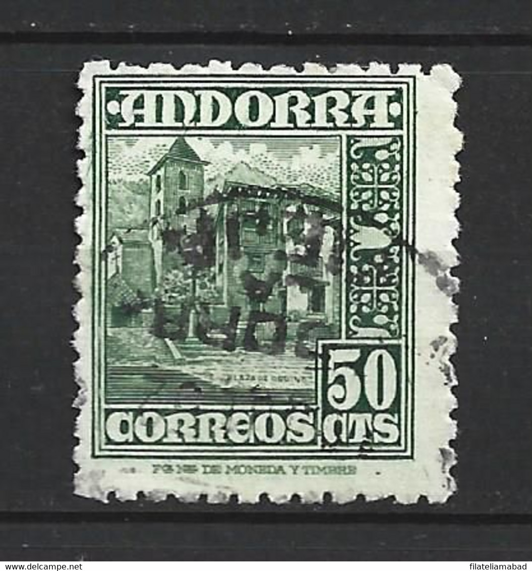 ANDORRA CORREO ESPAÑOL SELLO USADO  BONITO MATA SELLOS Nº  51  ( S..1.B) - Used Stamps