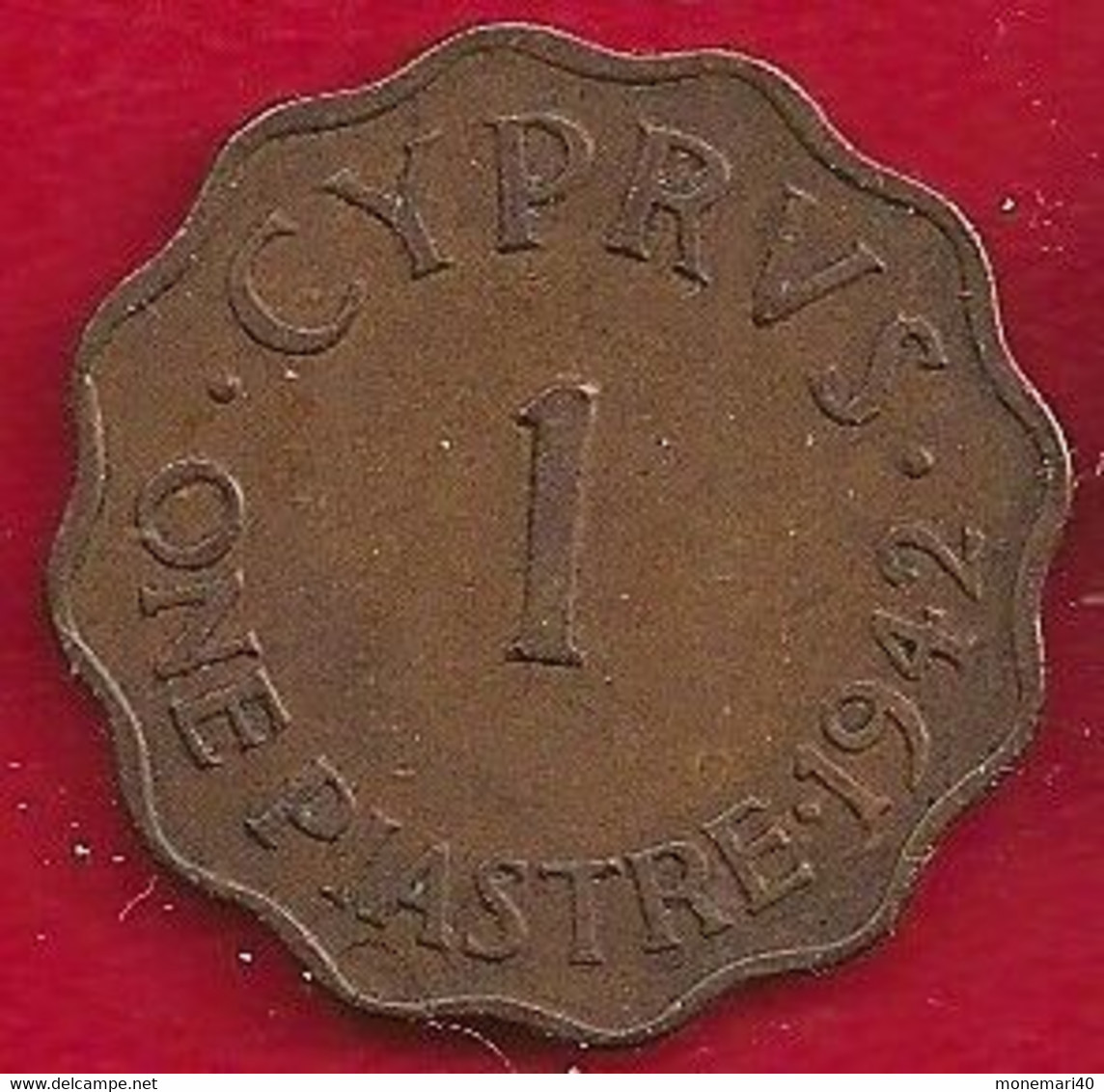 CHYPRE 1 PIASTRE - 1942 - Cyprus