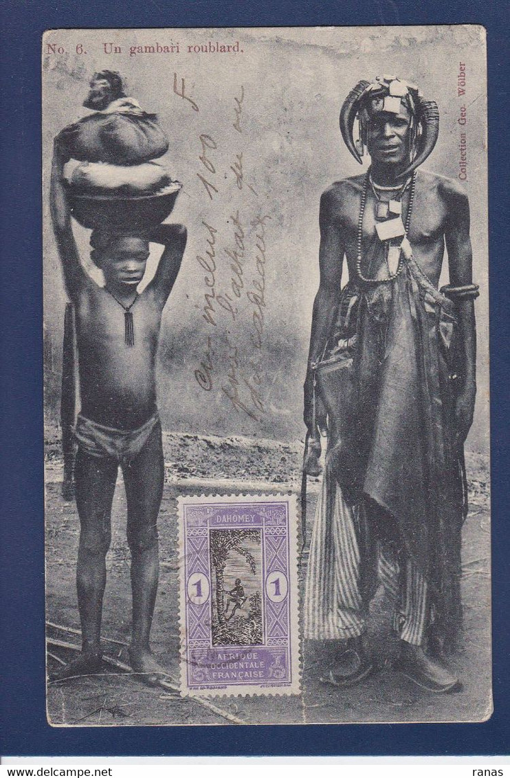 CPA Dahomey Circulé Type Ethnic - Dahome