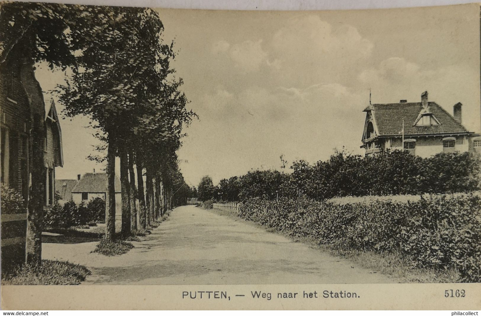 Putten (Gld.) Weg Naar Het Station 1934 - Putten