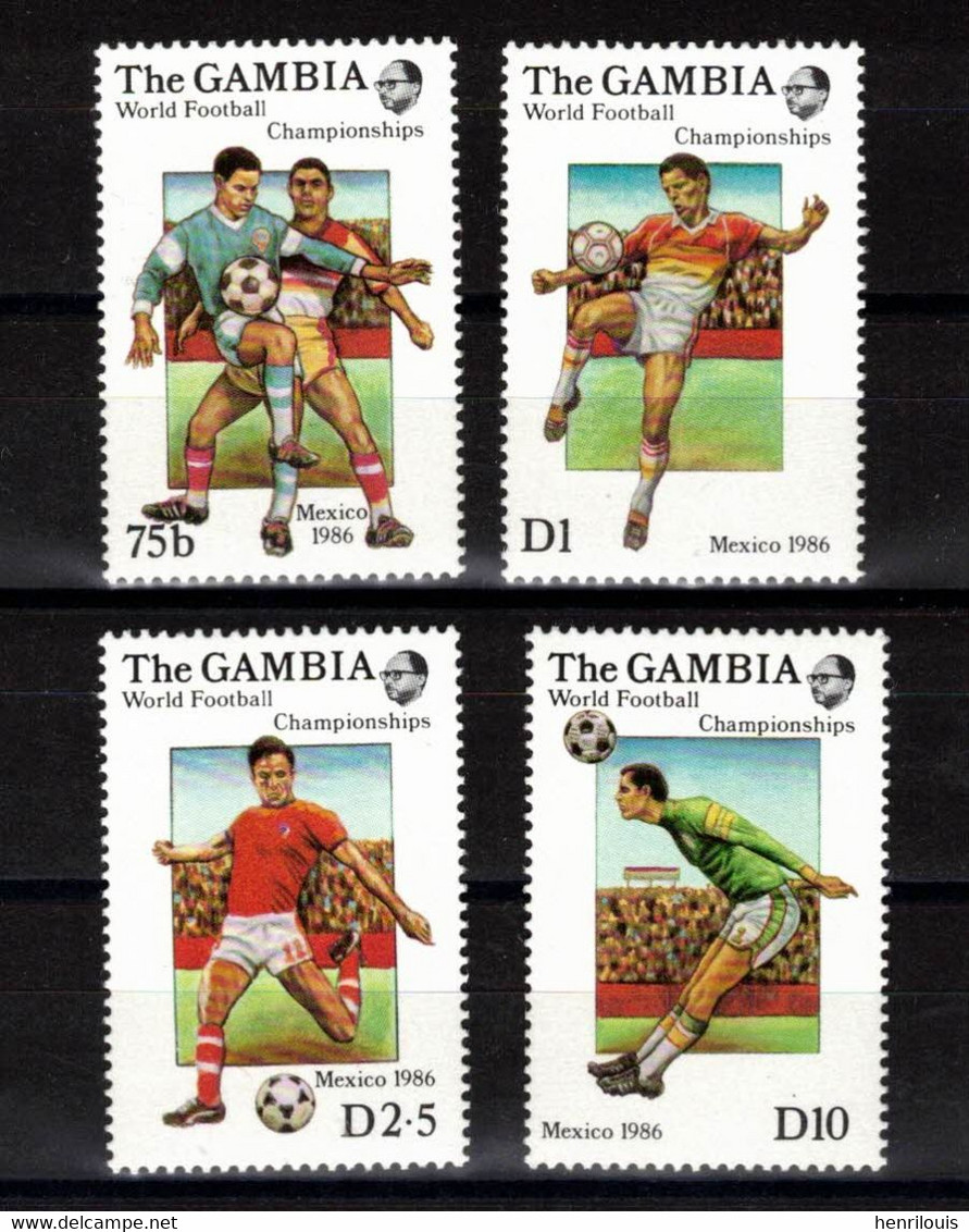 GAMBIE    Timbres Neufs ** De 1986  ( Ref 2755 )  Sport - Football - Gambia (1965-...)