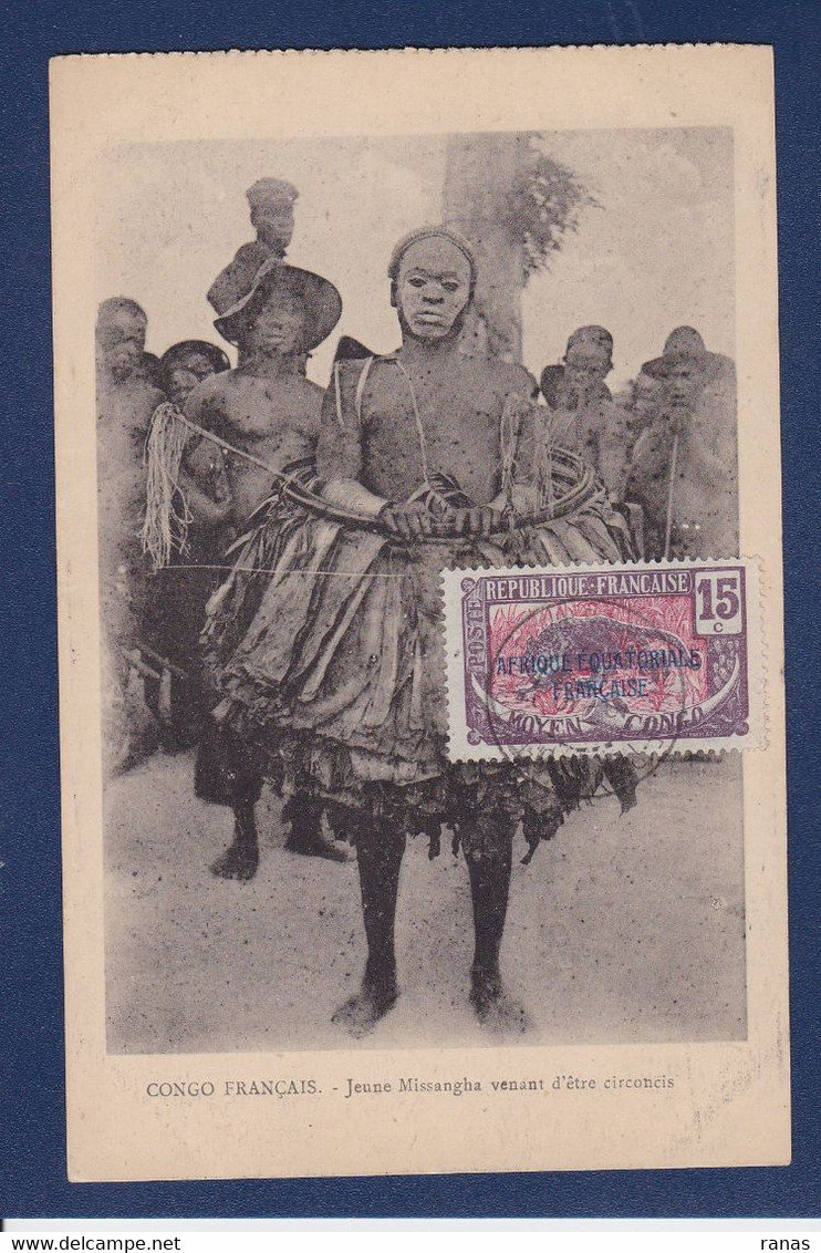 CPA Congo Français Type Ethnic Timbré Non Circulé Circonsis - Congo Francese