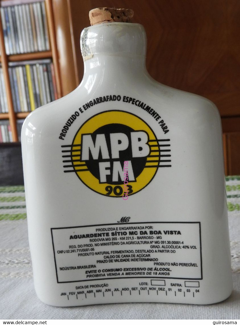Flasque Pour Aguardente Sitio MC Da Boa Vista, Barroso, MG, Engarrafado Especialmente Para MPB FM 90,3 -  2001 Brésil - Otros & Sin Clasificación