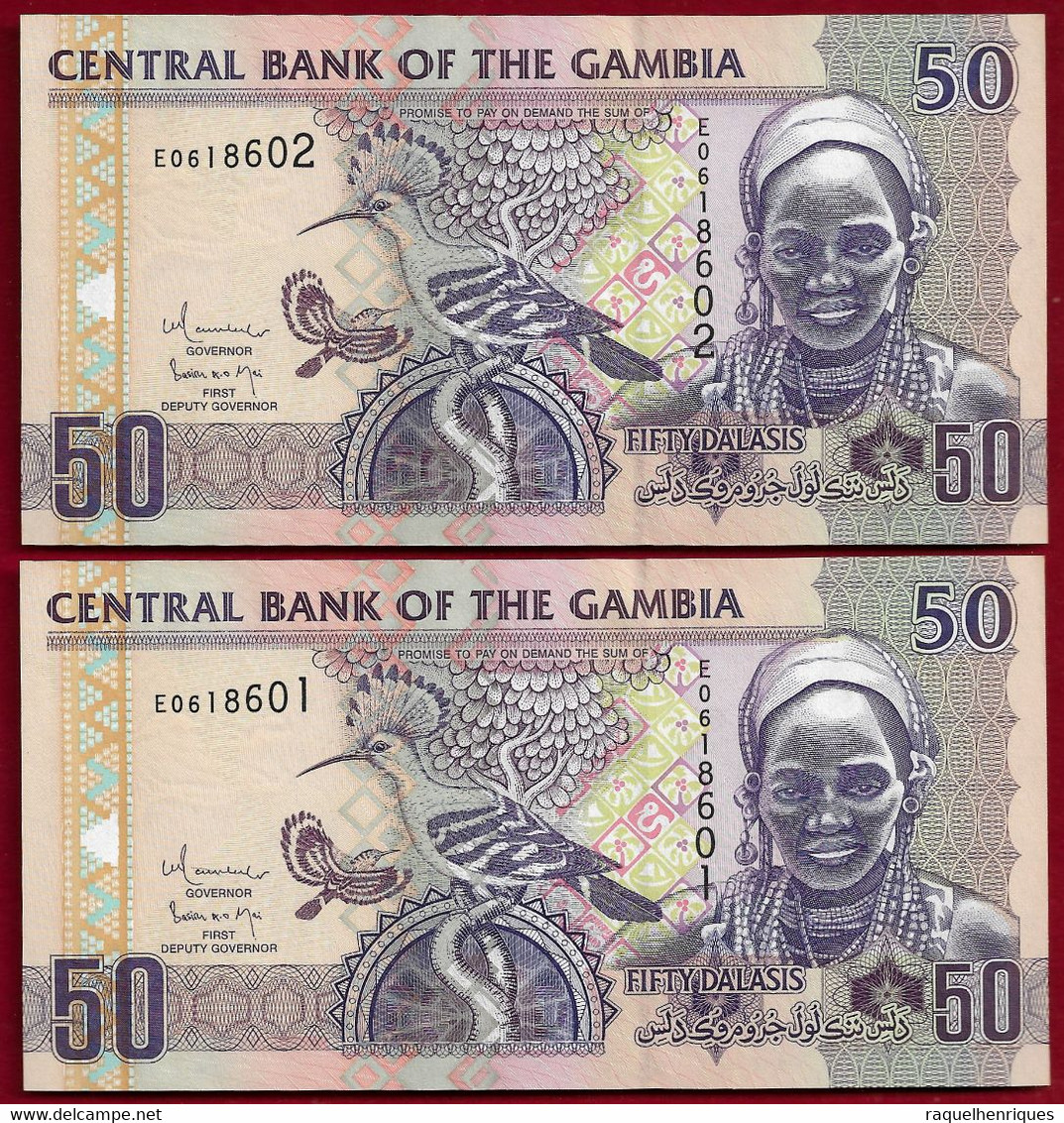 Gambia 50 Dalasis (2006) Pair Running Numbers Pick 28 (NT#01) - Gambia