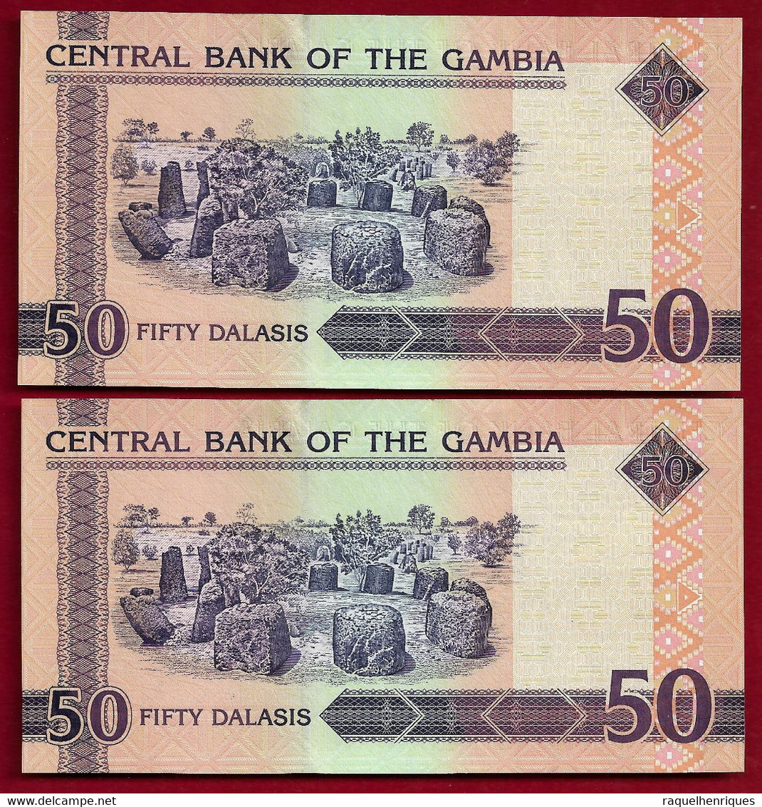 Gambia 50 Dalasis (2006) Pair Running Numbers Pick 28 (NT#01) - Gambia