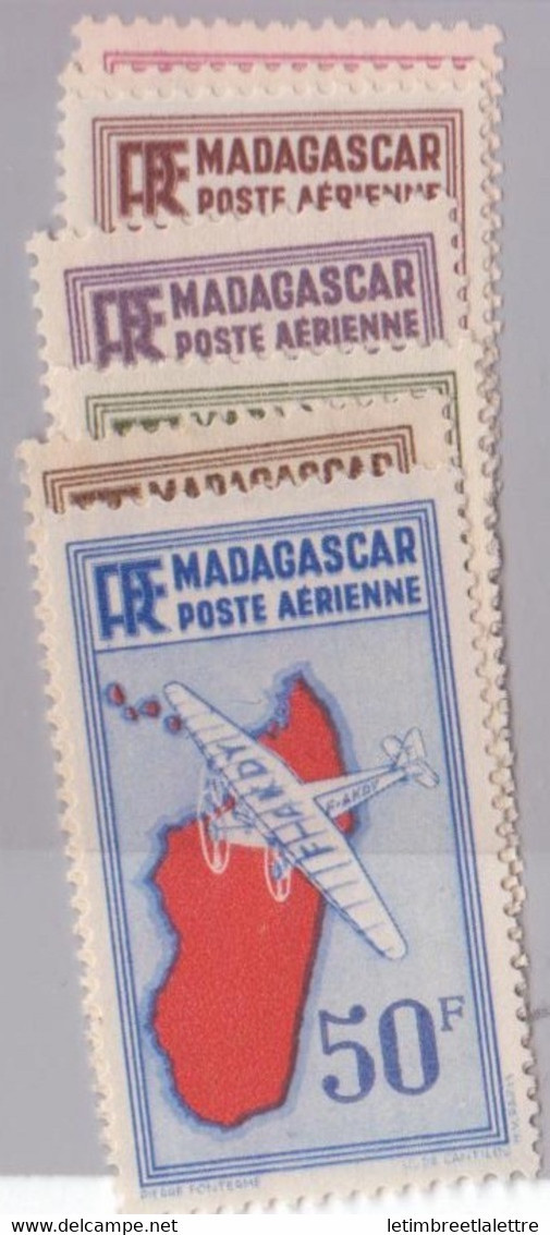 ⭐ Madagascar - Poste Aérienne - YT N° 8 à 14 ** Sans Le 12 - Neuf Sans Charnière - 1935 / 1938 ⭐ - Luchtpost