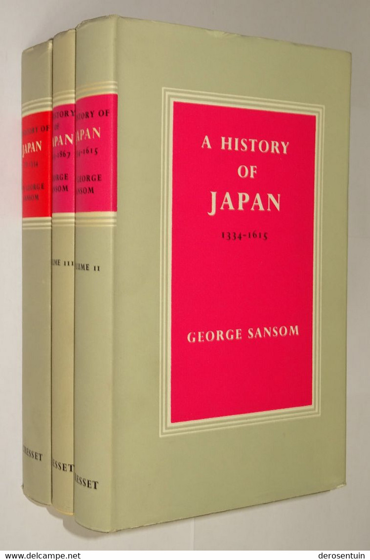 B0854	[Boek] A History Of Japan [3 Vol.] George Sansom London Cresset [1965 1969 Geschiedenis Van Histoire Japon Du] - Asie