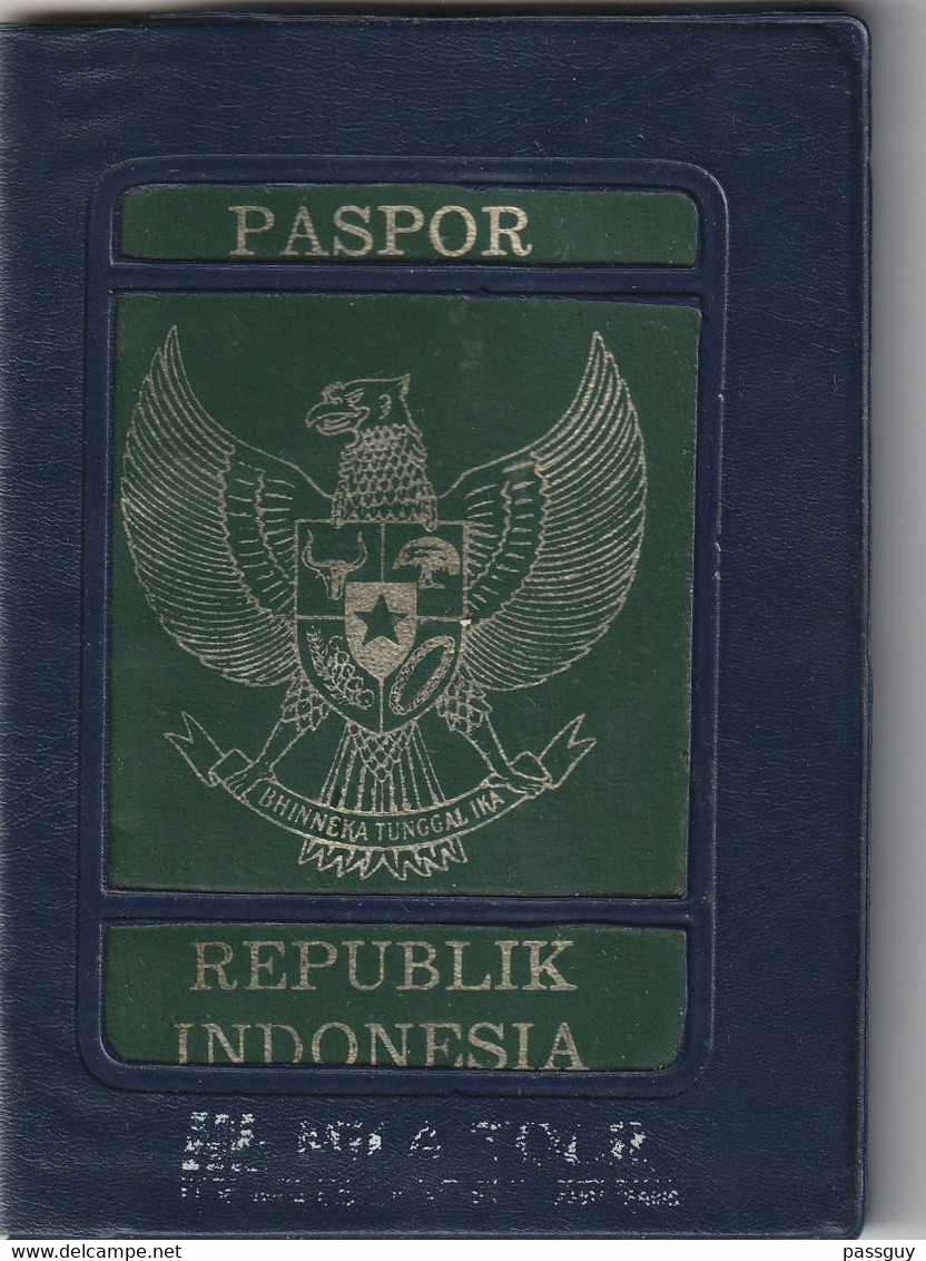 INDONESIA Passport  1992 INDONESIE Passeport– Reisepaß - Documenti Storici