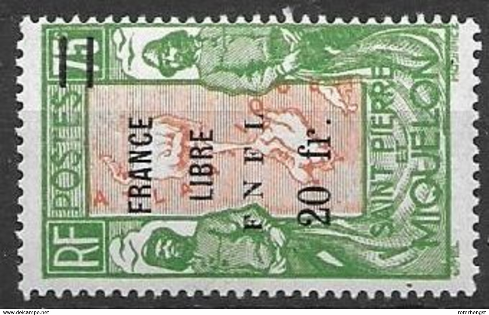 SPM Nc Mh * 1942 75 Euros - Unused Stamps