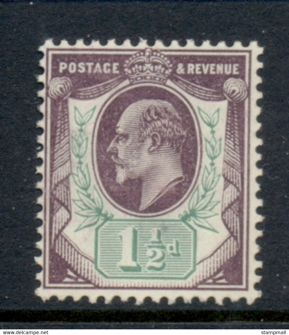 GB 1902-11 KEVII 1.5d Violet & Green MUH - Unused Stamps