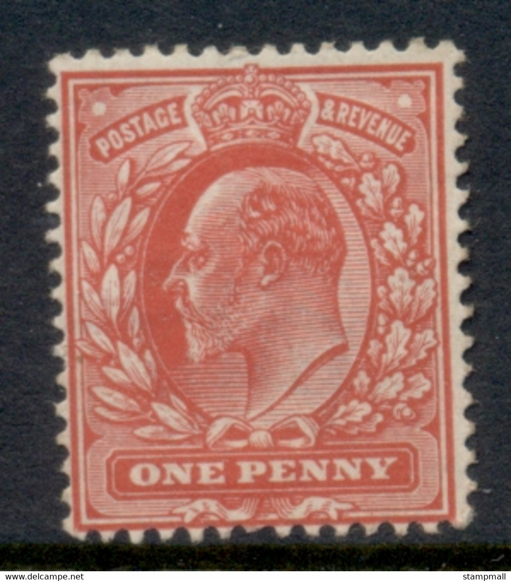 GB 1902-11 KEVII 1d Scarlet MH - Neufs