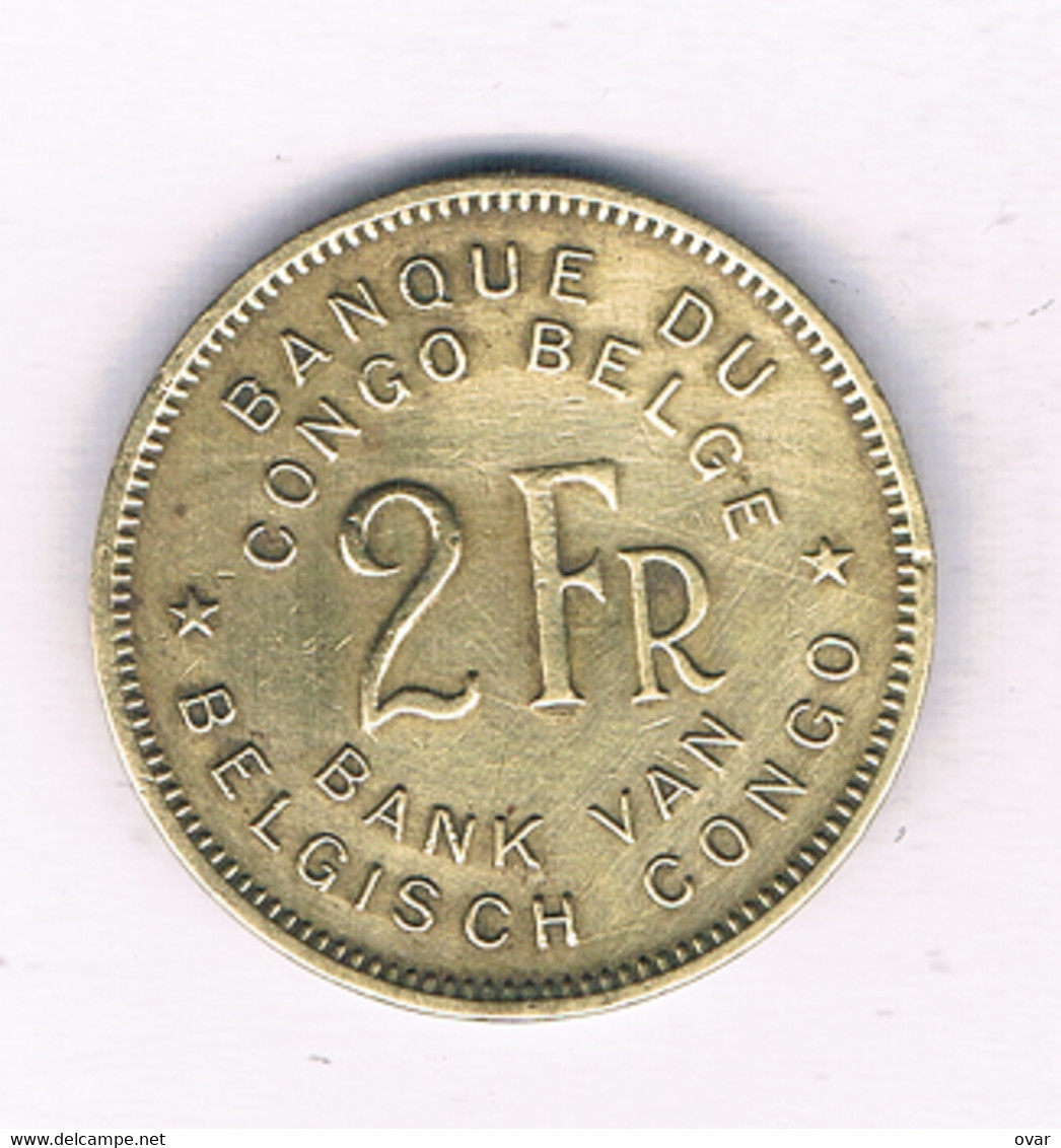 2 FRANCS 1947 BELGISCH CONGO /3984/ - 1945-1951: Regency