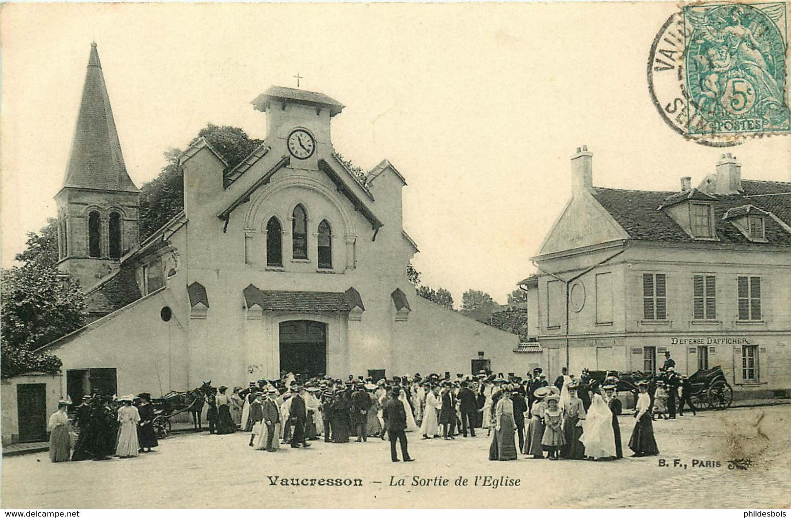 HAUTS DE SEINE  VAUCRESSON   La Sortie De L'église - Vaucresson