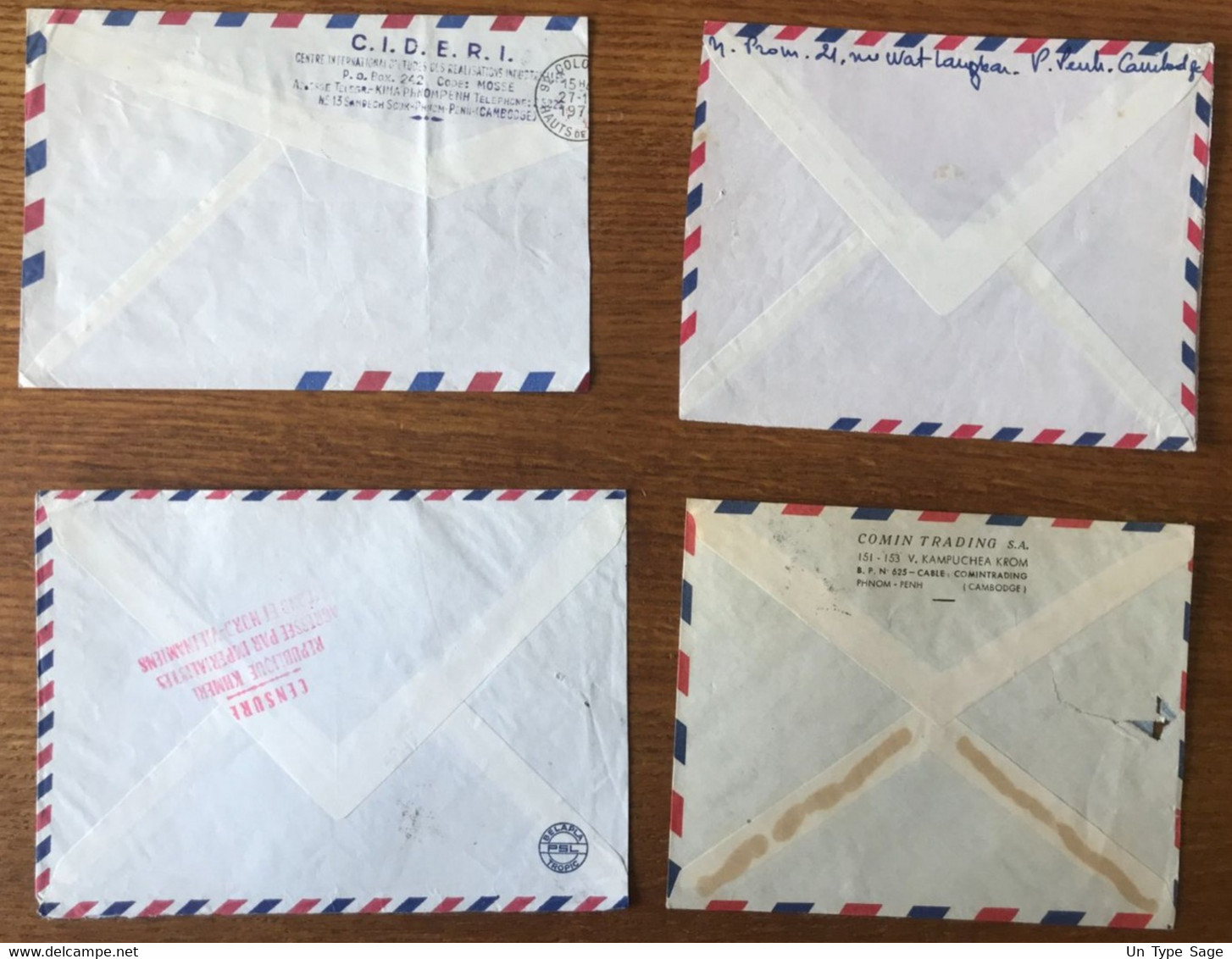 Cambodge - Lot De 12 Enveloppes Avec Censure Anti-vietcong - Année 70 à 74 - 6 Photos - (C1885) - Kambodscha
