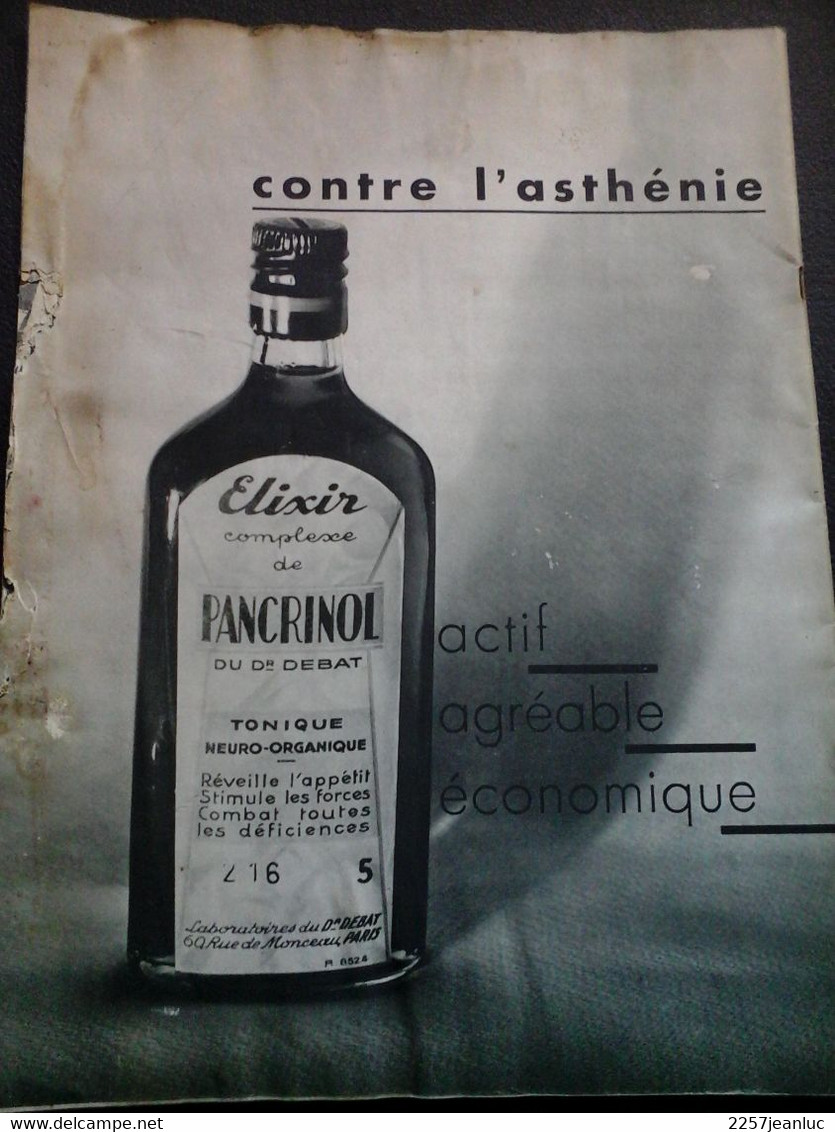 La Revue Du Médecin Du 30 Septembre 1936 Reportages Divers Exemple Pardons De Bretagne.ect.. - Médecine & Santé