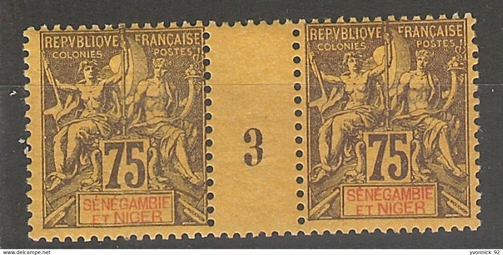 Sénegambie Et Niger_ 1 Millesimes 75c. 1903 N°12 - Other & Unclassified