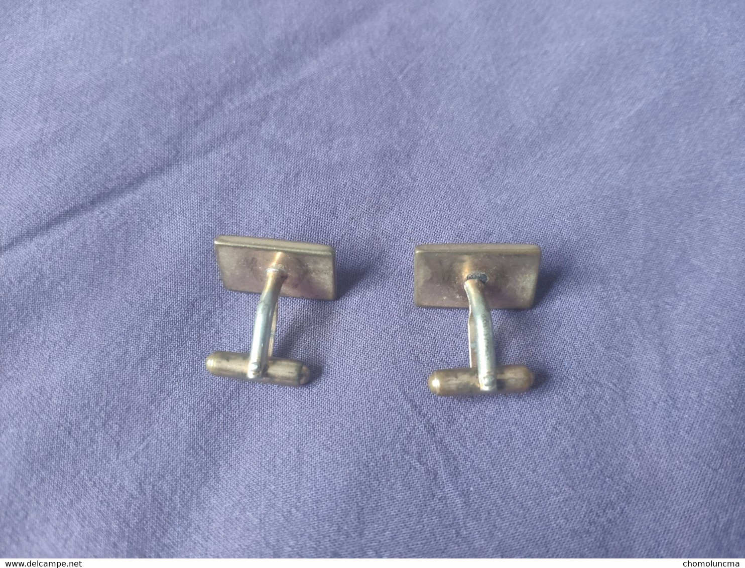 Vintage Boutons De Manchettes Bouton De Manchette Métal Nacre ? Cufflinks Manschettenknöpfe Gemelos - Botones De Cuello & De Puño