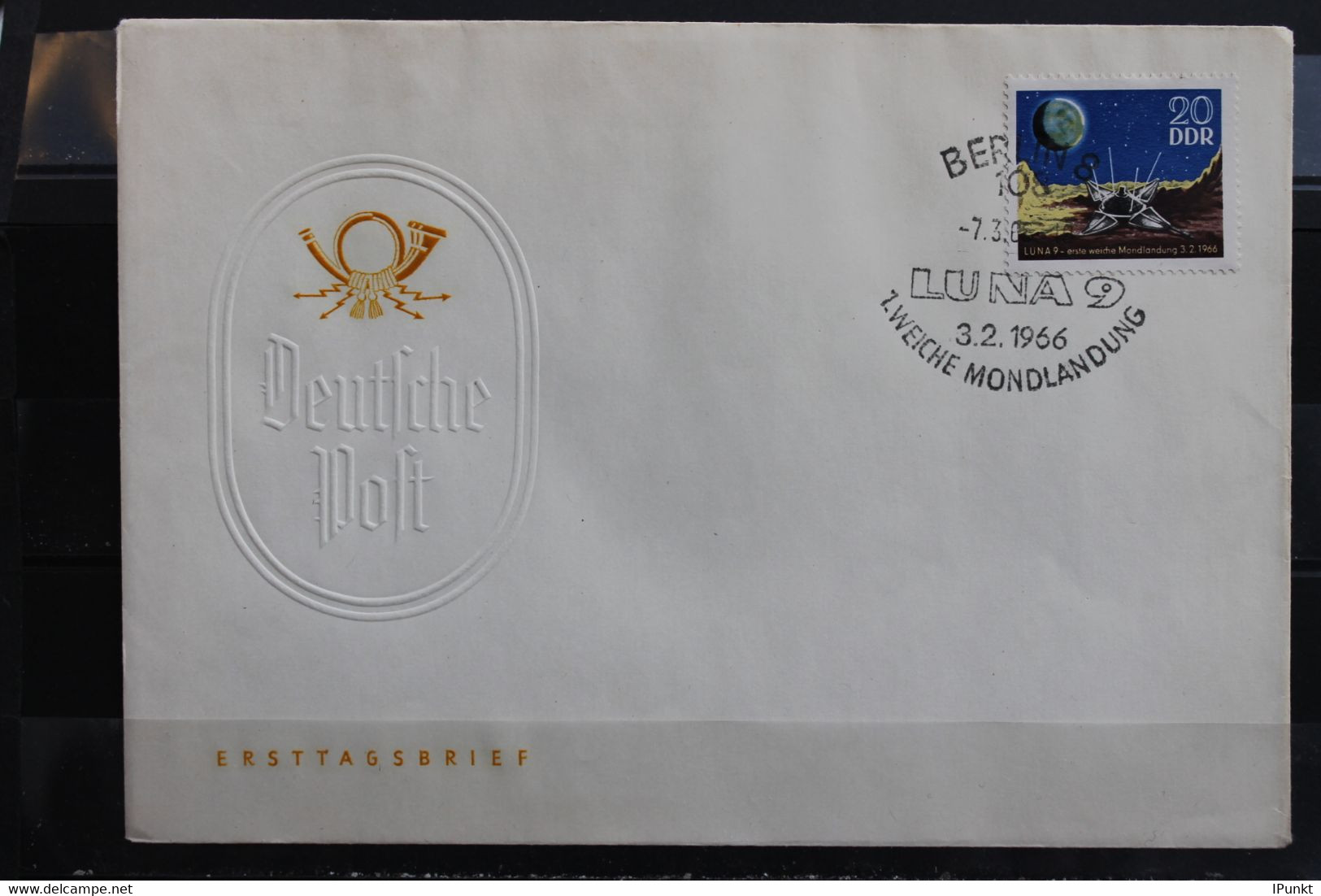 DDR; 1966, LUNA-9,  MiNr. 1168, FDC - Other & Unclassified