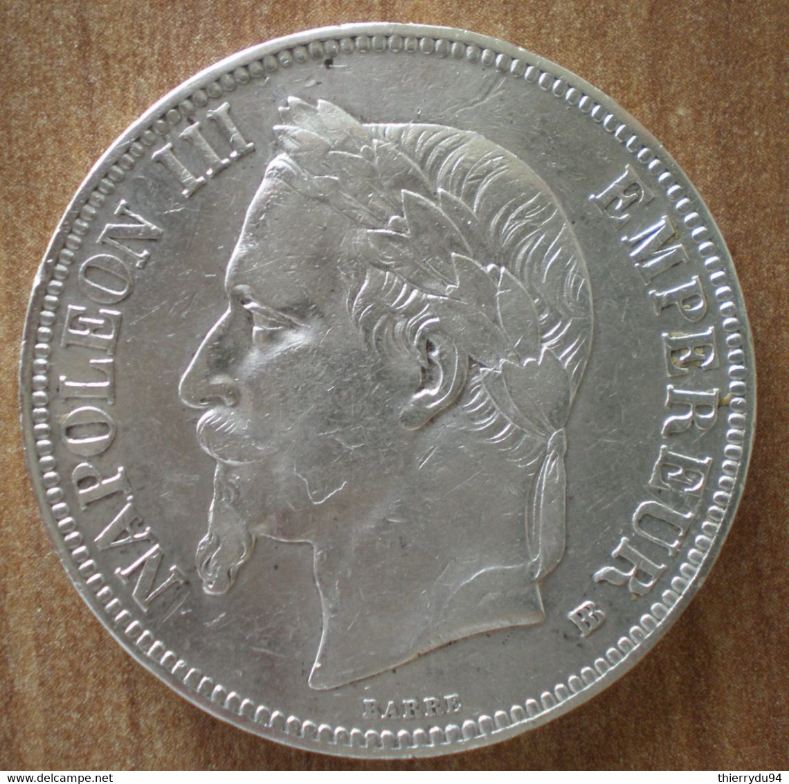 France 5 Francs 1867 BB Strasbourg Napoleon 3 Que Prix + Port Frcs Frc Cents Centimes Argent Silver Paypal Bitcoin OK - 5 Francs