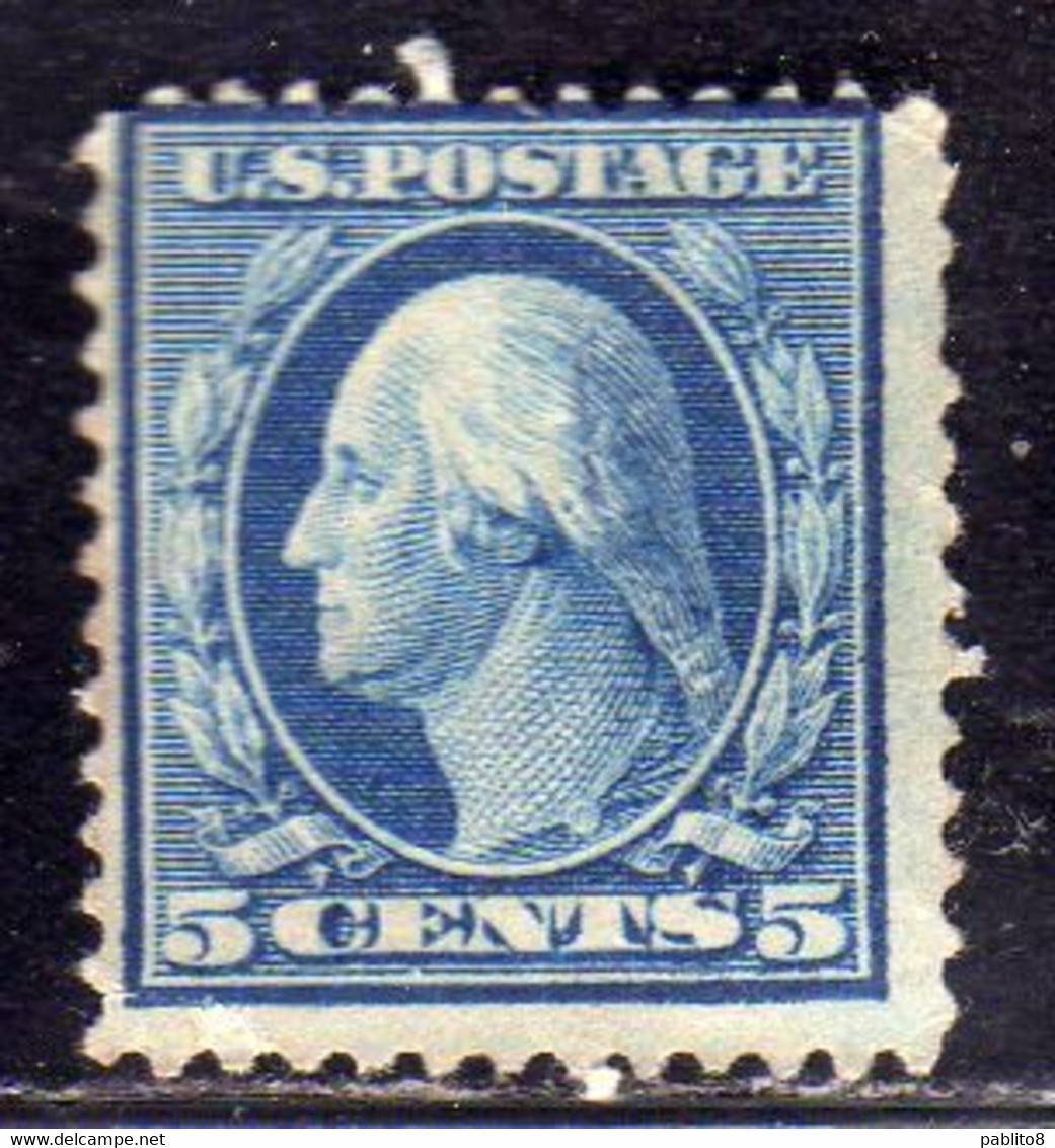 USA STATI UNITI 1908 1909 PRESIDENT GEORGE WASHINGTON PRESIDENTE CENT. 5c MH - Unused Stamps