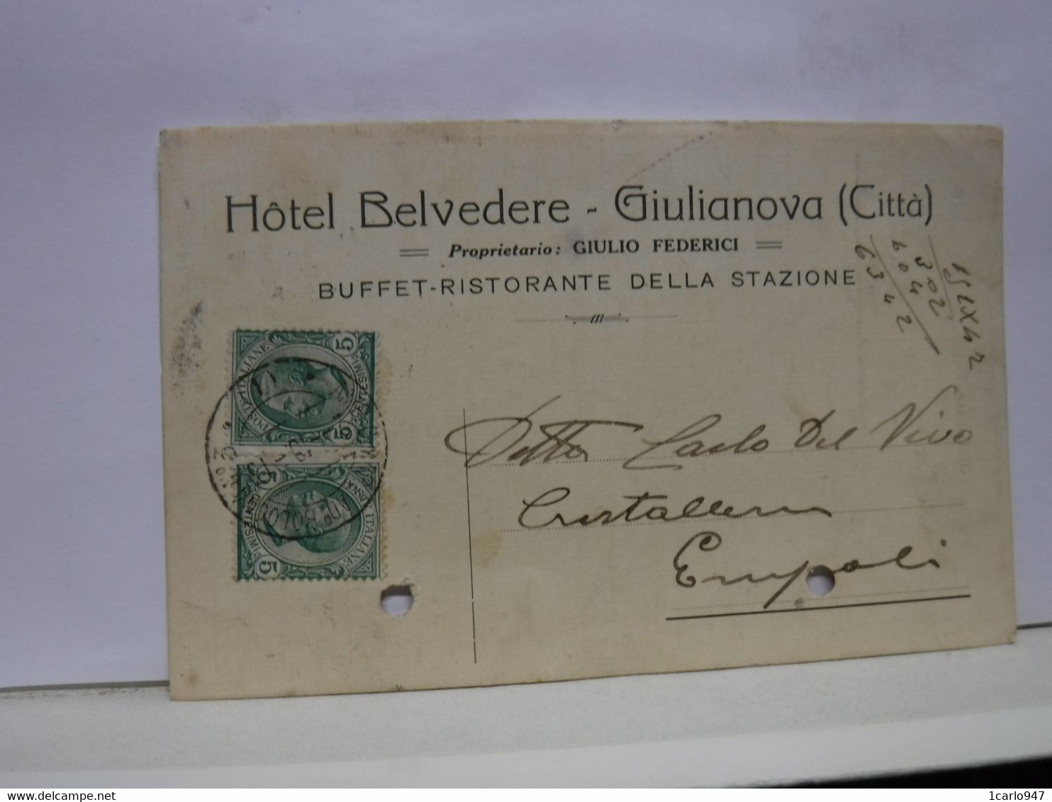 GIULIANOVA  -- TERAMO  -- HOTEL BELVEDERE  -- GIULIO  FEDERICI - Teramo