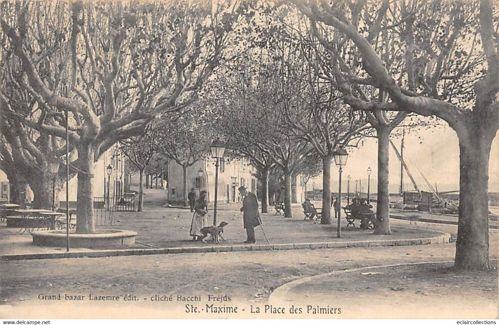 Sainte-Maxime       83      La Place Des Palmiers        (voir Scan) - Sainte-Maxime