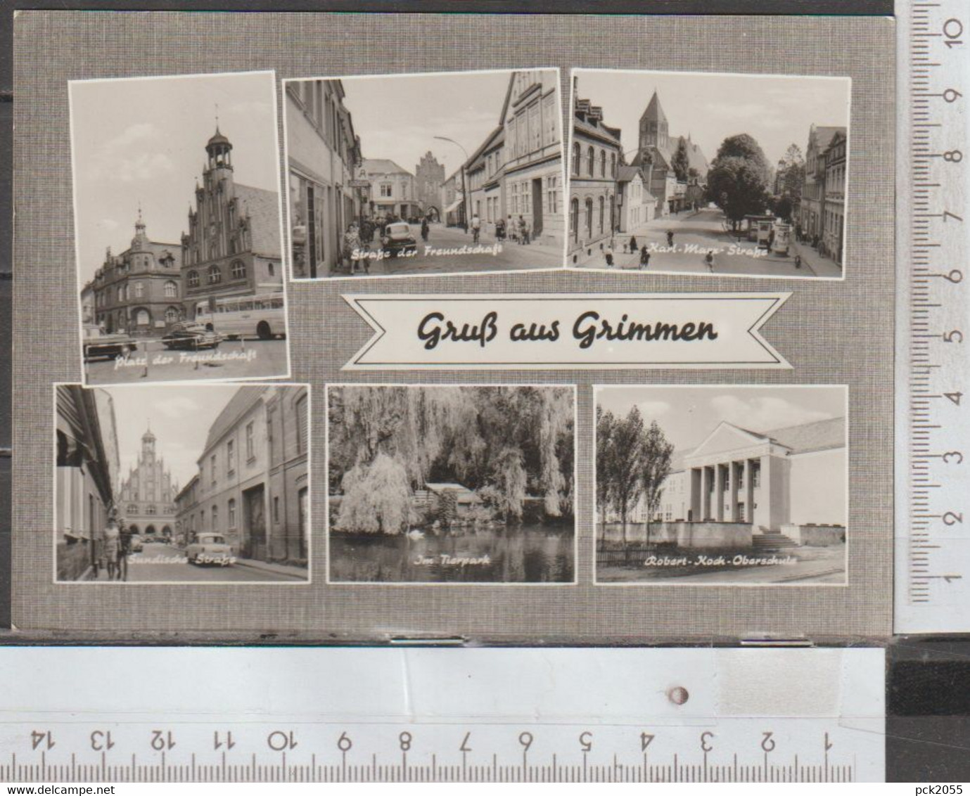 Grimmen  6 Bilder  Gelaufen 1968( AK 2164 )günstige Versandkosten - Grimmen