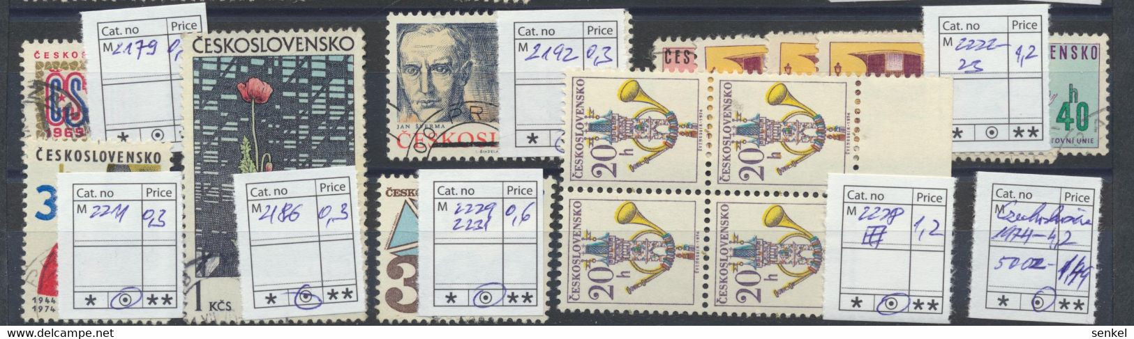 5002 Czechoslovakia Tschechoslowakia Set Of Different Stamps 1974 Used And MNH - Autres & Non Classés