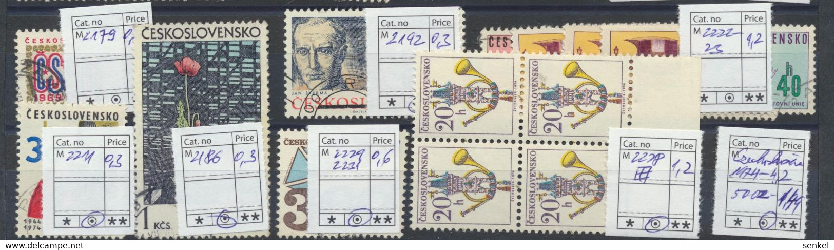 5002 Czechoslovakia Tschechoslowakia Set Of Different Stamps 1974 Used And MNH - Other & Unclassified